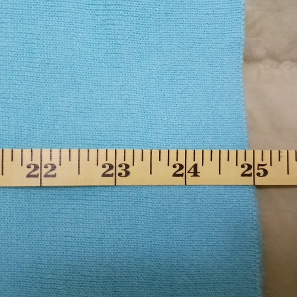 Turquoise blue beaded cardigan sweater by Quacker Factory Large - Picture 9 of 10